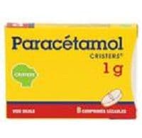 Paracetamol Cristers 1 G, Comprimé Sécableparacétamol - Plaquette(S) Thermoformée(S) Pvc-Aluminium de 8 Comprimé(S)