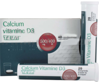 Calcium Vitamine D3 Teva 500 Mg/400 Ui, Comprimé à Sucer Ou à Croquercalcium + Cholécalciférol - Tube(S) Polypropylène de 60 Comprimé(S)