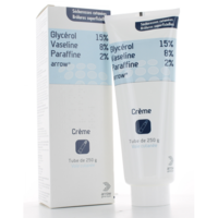 Glycerol/Vaseline/Paraffine Arrow 15 %/8 %/2 %, Crèmeglycérol + Vaseline + Paraffine - 1 Tube(S) Polyéthylène de 250 G