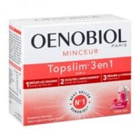 Oenobiol Topslim 3 en 1 Poudre à Diluer Framboise Sticks/14