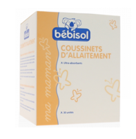 Bébisol Coussinets D'Allaitement Jetables Ultra-Absorbants / Boîte de 30 - Bebisol