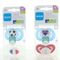 Mam Euro 2016 Sucette Silicone 18 Mois+ Foot B/2 - Mam Baby France