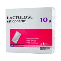 Lactulose Ratiopharm 10 G, Solution Buvable en Sachet-Doselactulose - 20 Sachet(S)-Dose(S) Polyester Aluminium Polyéthylène de 15 Ml