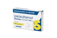 Paracetamol Sandoz Conseil 500 Mg, Compriméparacétamol - Plaquette(S) Thermoformée(S) Pvc-Aluminium de 16 Comprimé(S)