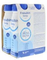 Fresubin Energy Drink Nutriment Hypercalorique Neutre 4 Bouteilles/200Ml - Fresenius Kabi France