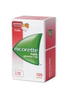 Nicorette 2 Mg Gomme à Mâcher Médicamenteuse Sans Sucre Fruits Plq/105Nicotine Résinate