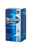 Nicotinell Menthe Fraicheur 4 Mg Sans Sucre, Gomme à Mâcher Médicamenteuse 8Plq/12Nicotine