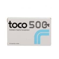 Toco 500 Mg, Capsule Mollealpha-Tocophérol - Plaquette(S) Thermoformée(S) Pvc-Aluminium de 30 Capsule(S)