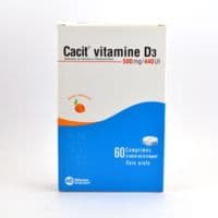 Cacit Vitamine D3 500 Mg/440 Ui, Comprimé à Sucer Ou à Croquercalcium + Cholécalciférol - Tube(S) Polypropylène de 60 Comprimé(S)