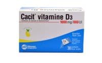 Cacit Vitamine D3 1000 Mg/880 Ui, Granulés Effervescents 30Sach/8Gcalcium + Cholécalciférol - 30 Sachet(S) Papier Aluminium Polyéthylène de 8 G