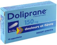 Doliprane 150 Mg Suppositoires 2Plq/5 (10)Paracétamol