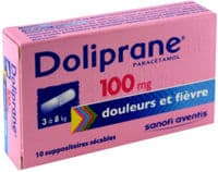 Doliprane 100 Mg Suppositoires Sécables 2Plq/5 (10)Paracétamol