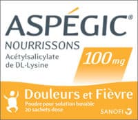 Aspegic Nourrissons 100 Mg, Poudre pour Solution Buvable en Sachet-Doseacide Acétylsalicylique