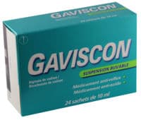 Gaviscon, Suspension Buvable en Sachetalginate de Sodium + Bicarbonate de Sodium