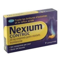 Nexium Control 20 Mg Cpr Gastro-Rés Plq/7Esoméprazole - Plaquette(S) Aluminium de 7 Comprimé(S)