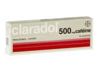 Claradol Cafeine 500 Mg Cpr Plq/16Paracétamol ; Caféine