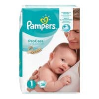 Pampers Procare Premium Couche Protection T1 2-5Kg Paq/38