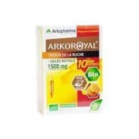 Arkoroyal Gelée Royale Bio 1500 Mg Solution Buvable 30 Ampoules/10Ml - Arkopharma