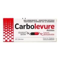 Carbolevure Gélules Adulte Plq/30Levure Déshydratée Vivante Saccharomyces Cerevisiae ; Charbon Activé - Pierre Fabre