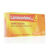 Laroscorbine Sans Sucre 1 G, Comprimé Effervescent 2T/15Vitamine C - Acide Ascorbique - 2 Tube(S) Polypropylène de 15 Comprimé(S)