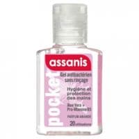 Assanis Pocket Parfumés Gel Antibactérien Mains Amande 20Ml
