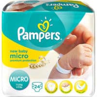 Pampers Couches New Baby Micro 1-2,5 Kg X 24