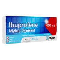 Ibuprofene Mylan Conseil 400 Mg, Comprimé Pelliculéibuprofène - Plaquette(S) Pvc (Aclar Rx) Polytrifluorochloroéthylène de 12 Comprimé(S)