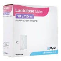 Lactulose Mylan 10 G/15 Ml, Solution Buvable en Sachetlactulose - 20 Sachet(S)-Dose(S) Polyester Aluminium Polyéthylène de 15 Ml