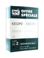Keops Deodorant Bille Peaux Fragiles Lot de 2 - Roc Keops