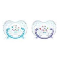 Dodie Duo Sucette Anatomique Silicone +18Mois Fan