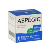 Aspegic 500 Mg, Poudre pour Solution Buvable en Sachet-Dose 30Acide Acétylsalicylique