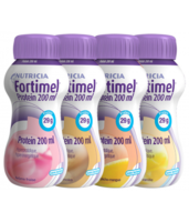 Fortimel Protein Nutriment Multi Saveurs Caramel/Vanille/Fraise/Mangue 4 Bouteilles/200Ml - Nutricia Nutrition Clinique
