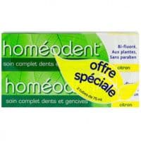 Homeodent Soin Complet Dents et Gencives Citron 2 Tubes 75 Ml, Laboratoire Boiron