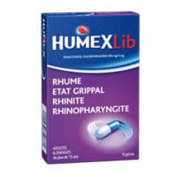 Humexlib Paracetamol Chlorphenamine 500 Mg/4 Mg, Géluleparacétamol + Chlorphénamine - Humer