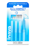 Inava Mono Compact Brossette Bleu Blister/4