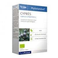 Phytostandard Cyprès Bio 20 Gélules - Pileje
