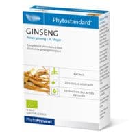Phytostandard Ginseng 20 Gélules - Pileje