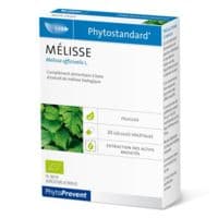 Phytostandard Mélisse 20 Gélules - Pileje