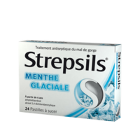 Strepsils Menthe Glaciale, Pastille à Suceramylmétacrésol + Alcool Dichloro-2,4 Benzylique
