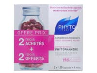 Phytophanere Force Croissance Volume Complement Alimentaire Phyto 120 Capsules X 2