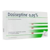 Dosiseptine 0,05 pour Cent, Solution pour Application Cutanée en Récipient Unidosechlorhexidine - 20 Flacon(S) de 5 Ml