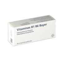 Vitamine B1 B6 Bayer, Comprimé Pelliculé Plq/40Vitamine B1 + Vitamine B6