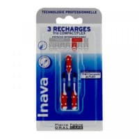Inava Brossettes 3 Recharges Rouge (3Mm)