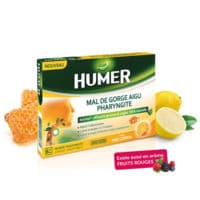 Humer Pharyngite Pastille Mal de Gorge Miel Citron B/20