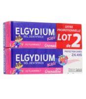 Elgydium Kids Protection Caries Gel Dentifrice Grenadine 2-6Ans 2 T/50Ml