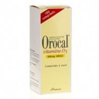 Orocal Vitamine D3 500 Mg/200 U.I., Comprimé à Sucer Fl Pehd/60Calcium + Cholécalciférol - Flacon(S) Polyéthylène Haute Densité (Pehd) de 60 Comprimé(S)