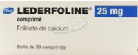 Lederfoline 25 Mg, Compriméfolinate de Calcium - Plaquette(S) Thermoformée(S) Pvc-Aluminium de 30 Comprimé(S)