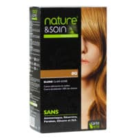 Nature & Soin Kit Coloration 8G Blond Clair Doré - Santé Verte