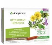 Arkofluide Bio Ultraextract Solution Buvable Détoxifiant Hépatique 20 Ampoules/10Ml - Arkopharma