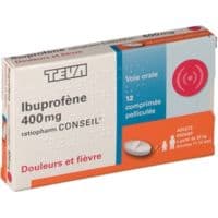 Ibuprofene Teva Conseil 400 Mg, Comprimé Pelliculéibuprofène - Plaquette(S) Thermoformée(S) Pvc-Aluminium de 12 Comprimé(S)
